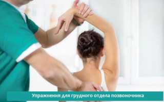 Упражнения для грудного отдела позвоночника