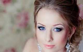 Что нужно для красивого свадебного макияжа для голубых глаз? Фото и цветовые решения