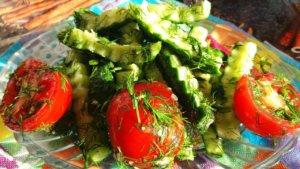 Калорийность овощного салата