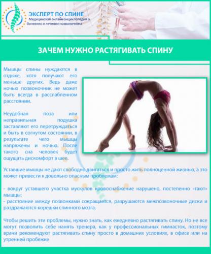 Зачем нужно растягивать спину